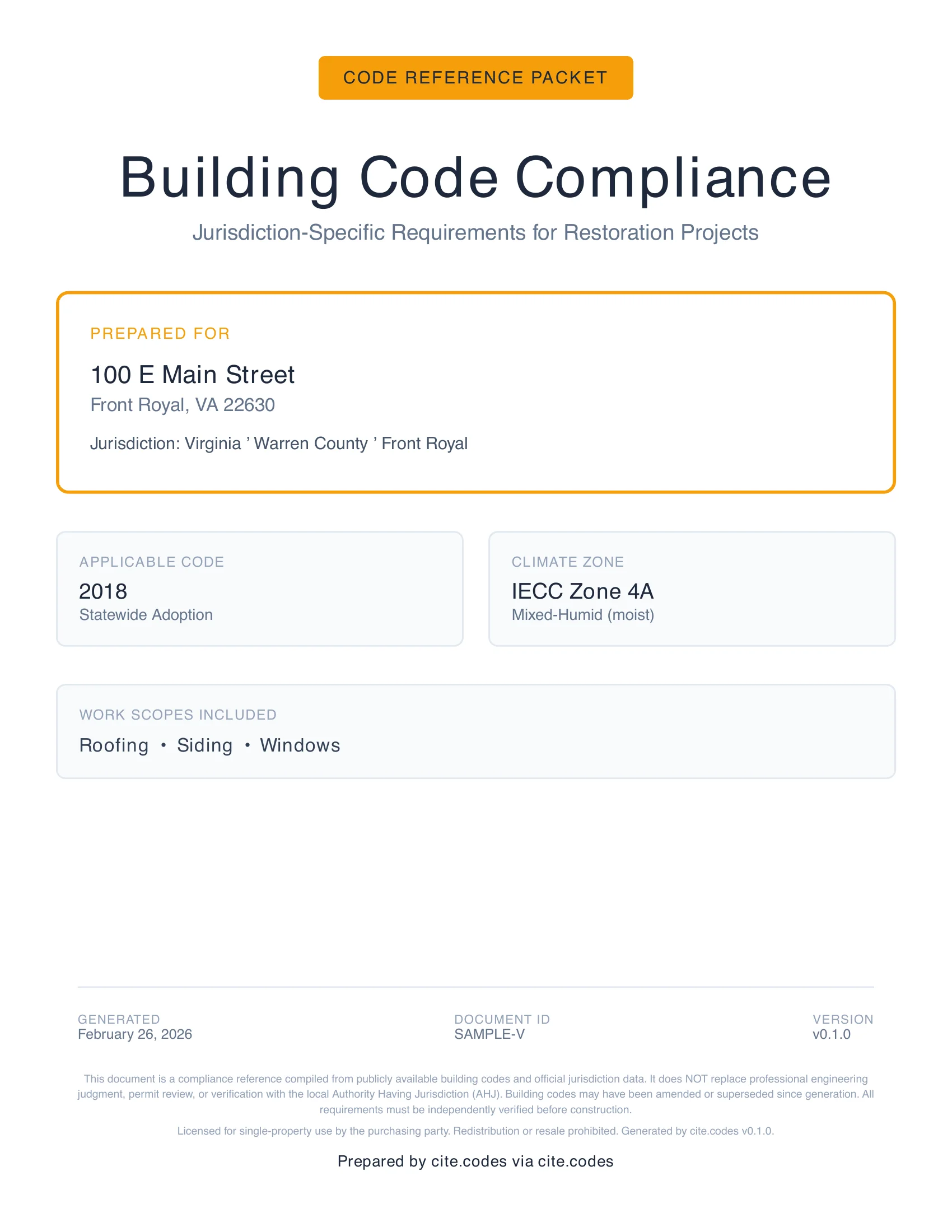 Cover page